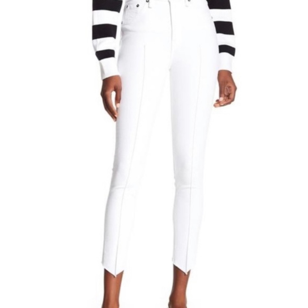 EUC Rag & Bone White High Rise Ankle Skinny Jean, size 25
